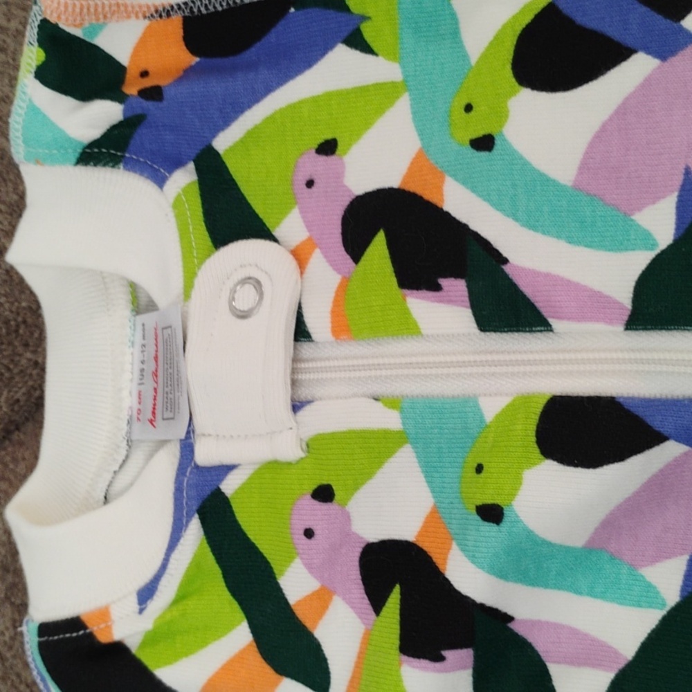 Hanna Andersson Colorful Parrot Kids Onesie
